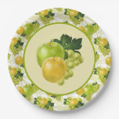 Pruitsap voor appeldruiven papieren bordje (Voorkant)