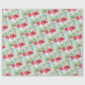 Pruitvormig waterverf tuintuin cadeaupapier (Vlak)