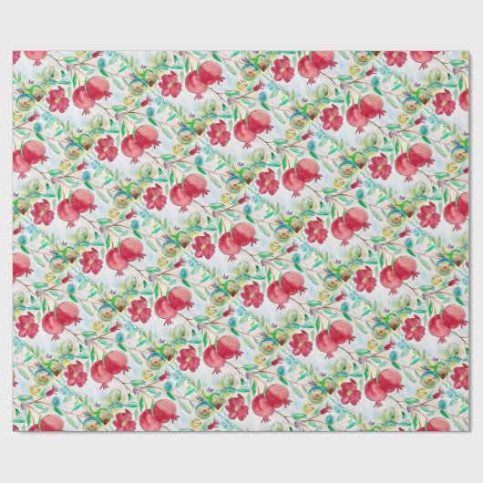 Pruitvormig waterverf tuintuin cadeaupapier (Vlak)