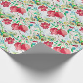 Pruitvormig waterverf tuintuin cadeaupapier (Hoek)