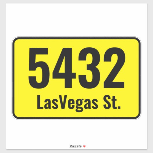 prullenbak - aangepast bin-adresnummer sticker (Vel)