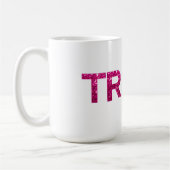 Prullenbak Hot Pink Glitter Koffiemok (Links)