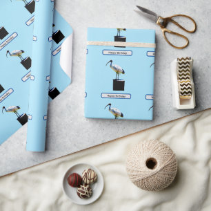 prullenbak, (ibis) olieverf, cadeaupapier