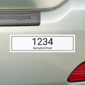 Prullenbak Mailbox Adres Label Sticker (Op auto)