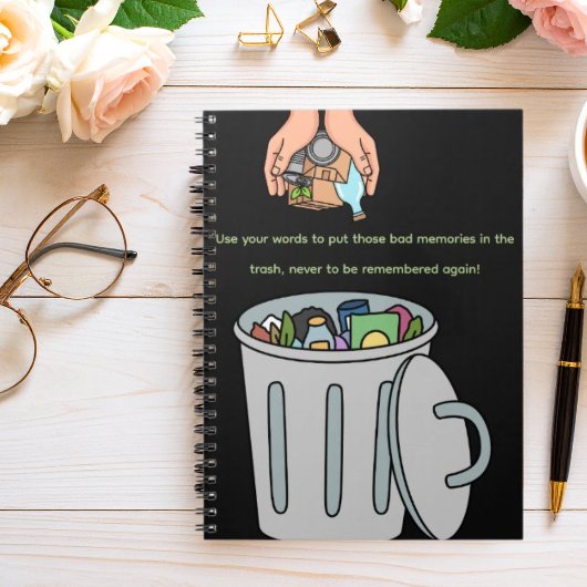 Prullenbak Notebook – Cartoon handen Du Notitieboek