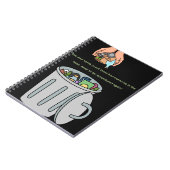 Prullenbak Notebook – Cartoon handen Du Notitieboek (Linkerzijde)