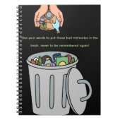 Prullenbak Notebook – Cartoon handen Du Notitieboek (Voorkant)