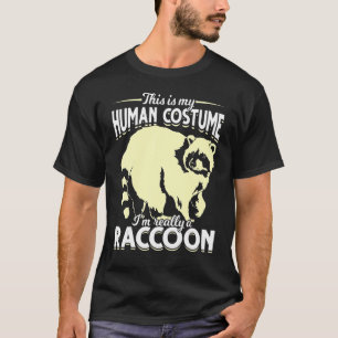 Prullenbak Panda Kostuum Party Bos Dierenwasbeer T-shirt