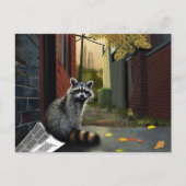 Prullenbak Panda neemt een beslissing Briefkaart (Voorkant)