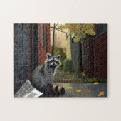 Prullenbak Panda neemt een beslissing Legpuzzel (Horizontaal)