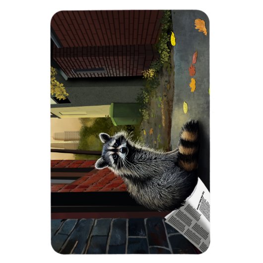 Prullenbak Panda neemt een beslissing Magneet (Verticaal)