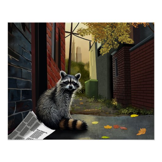 Prullenbak Panda neemt een beslissing Perfect Poster (Voorkant)