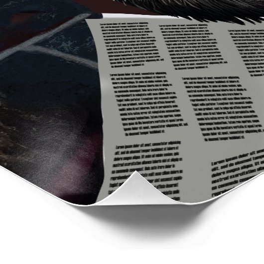 Prullenbak Panda neemt een beslissing Perfect Poster (Hoek)