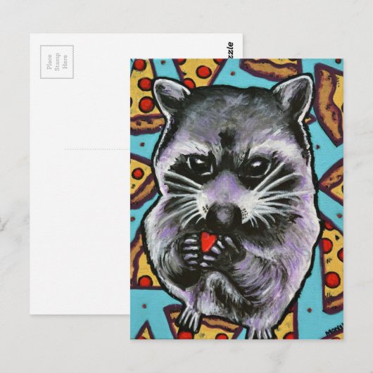 Prullenbak Panda vindt liefde Briefkaart (Voorkant / Achterkant)