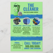 prullenbak schoonmaakservice flyer (Voorkant)