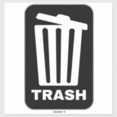 prullenbak sticker (Vel)