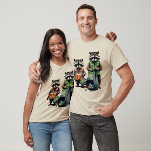 Prullenpanda's: dynamisch duo t-shirt (Unisex)