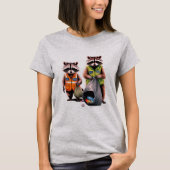 Prullenpanda's: dynamisch duo t-shirt (Voorkant)