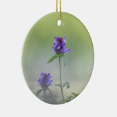 Prunella Natuur foto Keramisch Ornament (Rechts)