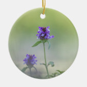 Prunella Natuur foto Keramisch Ornament (Voorkant)