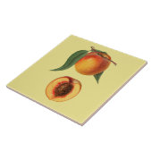 Prunus Persica peach~Botanical ~Kitchen ~Elke kleu Tegeltje (Zijkant)