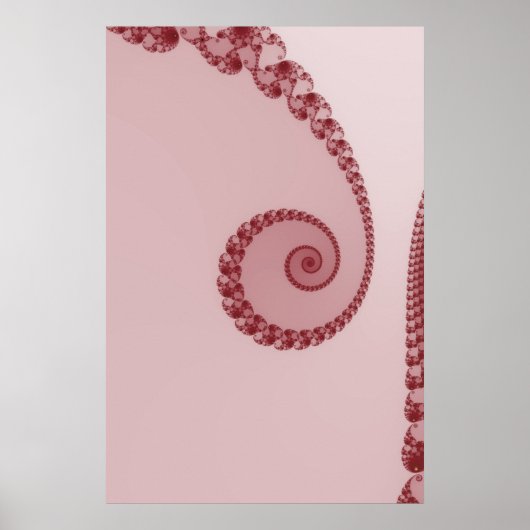 Prunus Simpele Spiraal Poster (Voorkant)
