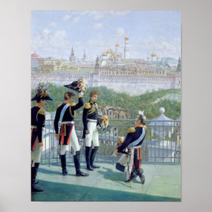 Prusesische koning Friedrich Wilhelm II Poster