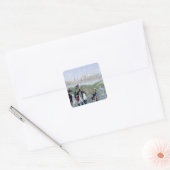 Prusesische koning Friedrich Wilhelm II Vierkante Sticker (Envelop)