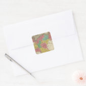 Prussia 2 vierkante sticker (Envelop)