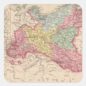 Prussia 7 vierkante sticker (Voorkant)