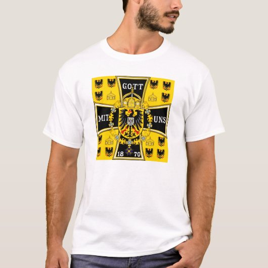 Prussia Battle Flag van 1870 T-shirt (Voorkant)