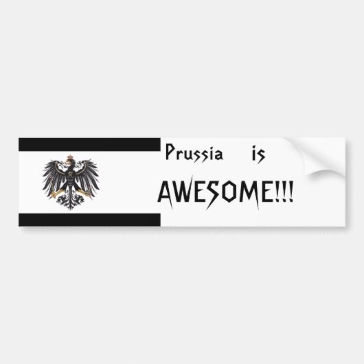 Prussia Bumpersticker (Voorkant)
