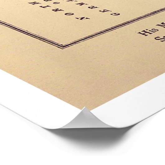 Prussia Caricature Map 1868 Poster (Hoek)