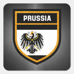 Prussia Flag Vierkante Sticker