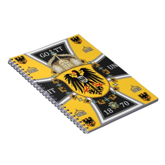 Prussia Keiser Flag Notitieboek (Rechterzijde)