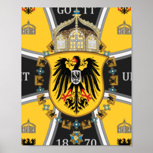 Prussia Keiser Flag Poster