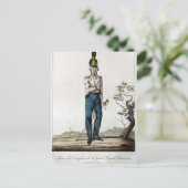 Prussiaanse garde Cuirassier Briefkaart (Staand voorkant)