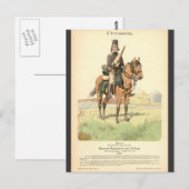 Prussiaanse Hussar Briefkaart (Voorkant / Achterkant)