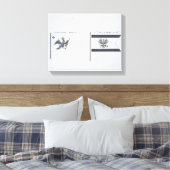Prussiaanse vlaggen, uit een Frans vlagboek, c.181 Canvas Afdruk (Insitu (Slaapkamer))