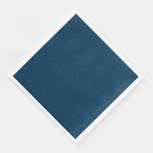 Prussian Blauw Effen Servet (Hoek)