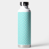 Prussian Blue Bow Tie Pattern Water Bottle Waterfles (Links)