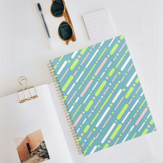 Prussian Blue Lijn Patroon Planner
