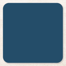 Prussian Blue vaste papieren onderzetters