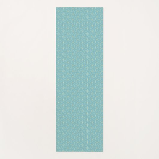 Prussian Cube Pattern Yoga Mat (Voorkant)