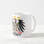 Prussian Eagle Red Black en Gold Koffiemok (Voorkant rechts)
