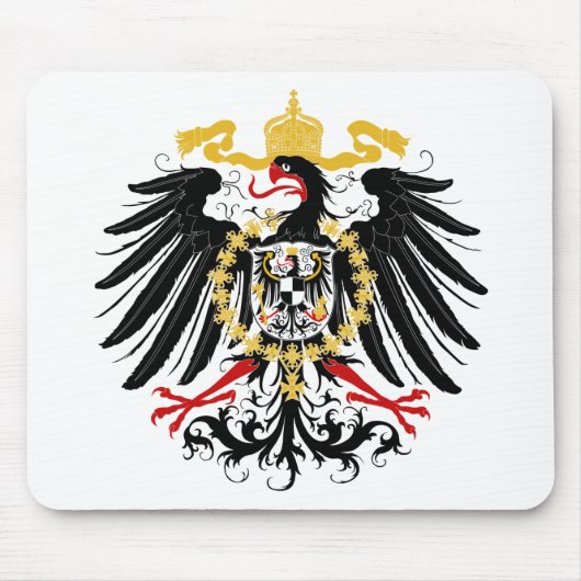 Prussian Eagle Red Black en Gold Muismat (Voorkant)