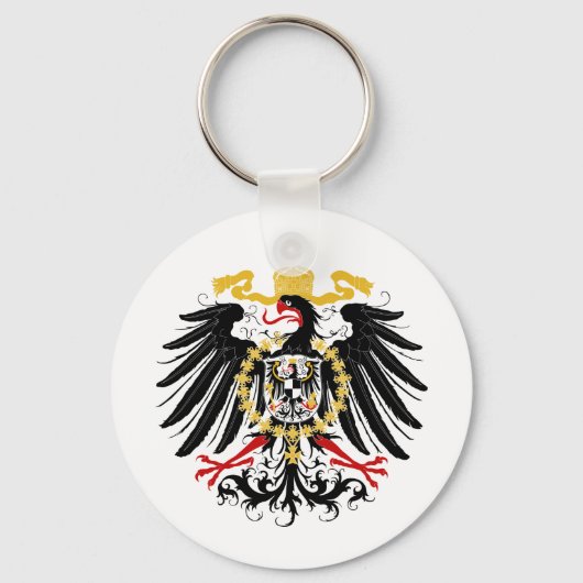Prussian Eagle Red Black en Gold Sleutelhanger (Voorkant)