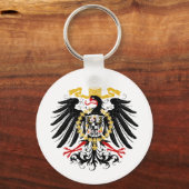 Prussian Eagle Red Black en Gold Sleutelhanger (Voorkant)