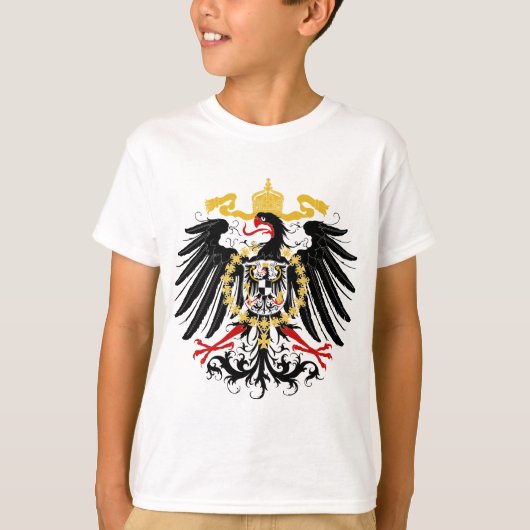 Prussian Eagle Red Black en Gold T-shirt (Voorkant)