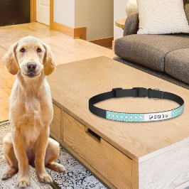 Prussian Tiles Pattern Dog Collar Huisdier Halsbandje